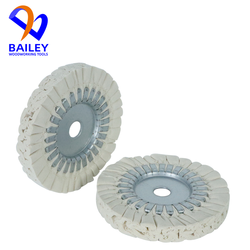 BAILEY 5PCS High Quality 150x22x20mm Buffing Wheel Iron Core Polishing Wheel for Edge Banding Machine Woodworking Tool