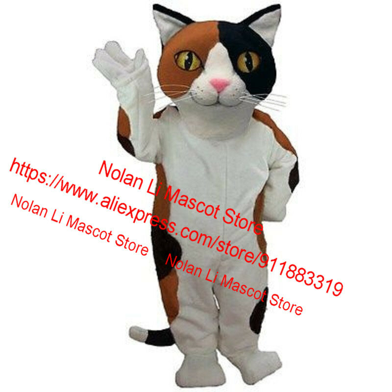 Costume de mascotte de chat mignon de haute qualité, accessoires de film, dessin animé cancers, jeu publicitaire de fête d'anniversaire, taille adulte 077