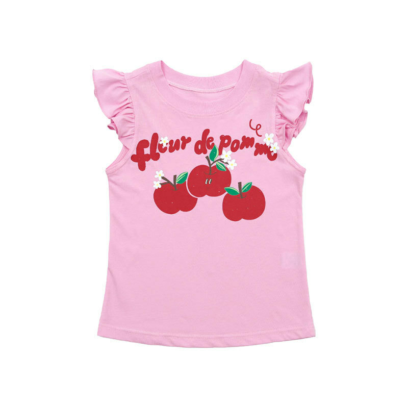 子供用半袖Tシャツとショートパンツ,パイナップルプリントの服,女の子用,春と夏用,新しい2022