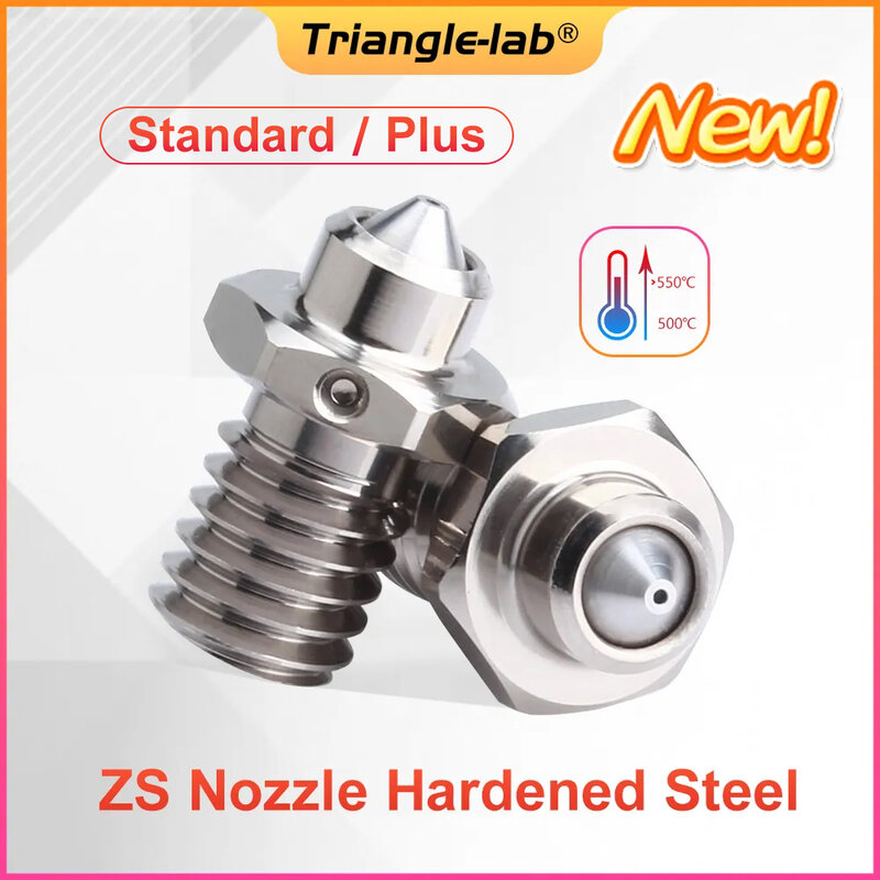 Trianglelab V6 ZS Nozzle Hardened Steel Copper Alloy High Temperature Wear Resistant for V6 Hotend TD6 MATRIX DRAGON 3d Printer