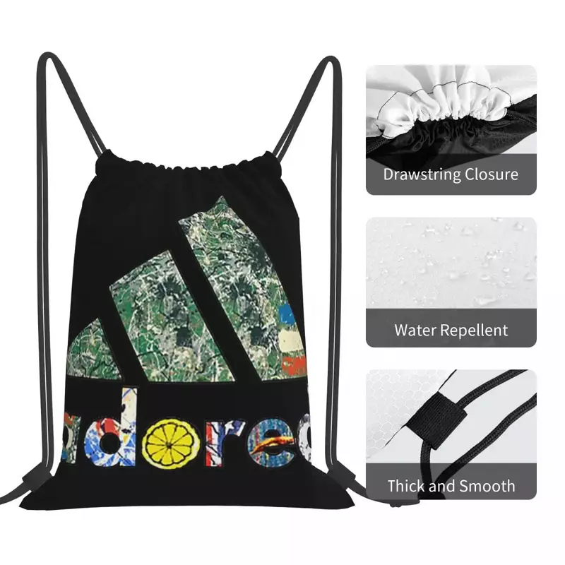 The Stone Roses Adored 80_s Sports Lemon Design Backpacks Drawstring Bags Drawstring Bundle Pocket Storage Bag Book Bags For Man