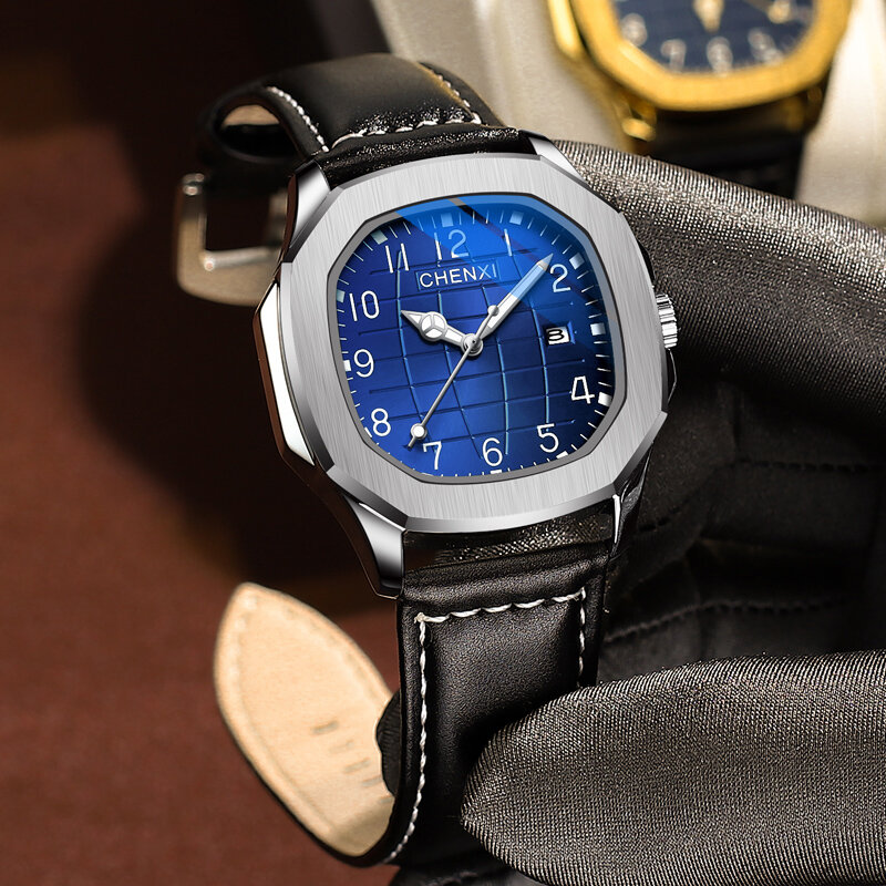 Mode Chenxi Marke Reloj Hombre Herren Uhren Top Marke Luxus Armbanduhr Leder wasserdichte Sport uhr Datum Uhr männlich