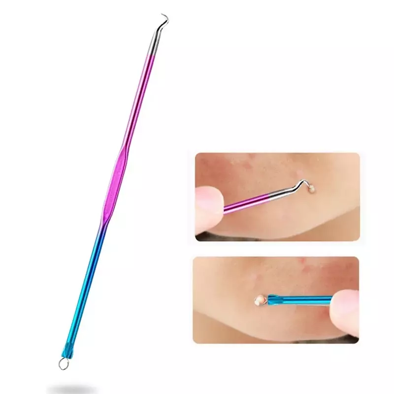 4Pcs Needle Blackhead Remover Pimple Extractor Popper for Acne Comedone Blemish Whitehead Zit Removal Tool