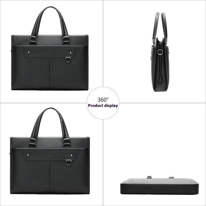 Men's Genuine Leather Briefcase Laptop Bag Business Bag Handbag
