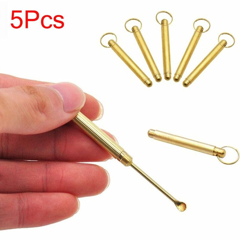 1PC Portable Ear Cleaning Tool Health Care Folding Type Ear Spoon Curette Ear Dig Tools Ear Wax Removal Tools