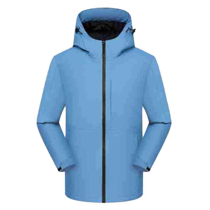 Women's Raincoat With Hooded Hiking Windproof Windbreaker Jackets Woman Rain Coat Mountaineering Suit Outwear Keep Warm Costume