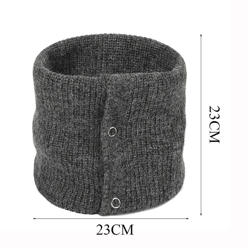 Thickened Knitted Neck Gaiter Fashion Keep Warm Solid Color Neck Warmer Ski Tube Scarf Outdoor
