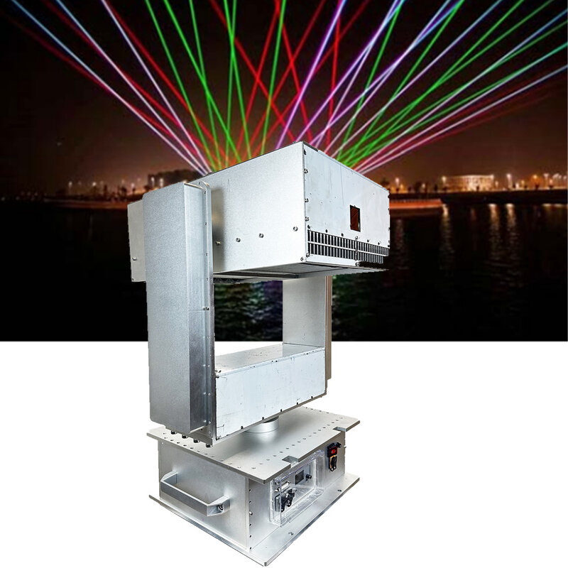 Projetores a laser ao ar livre à prova de intempéries cabeça movente feixe forte, rotação do céu, 50W, 100W, 1pc por lote