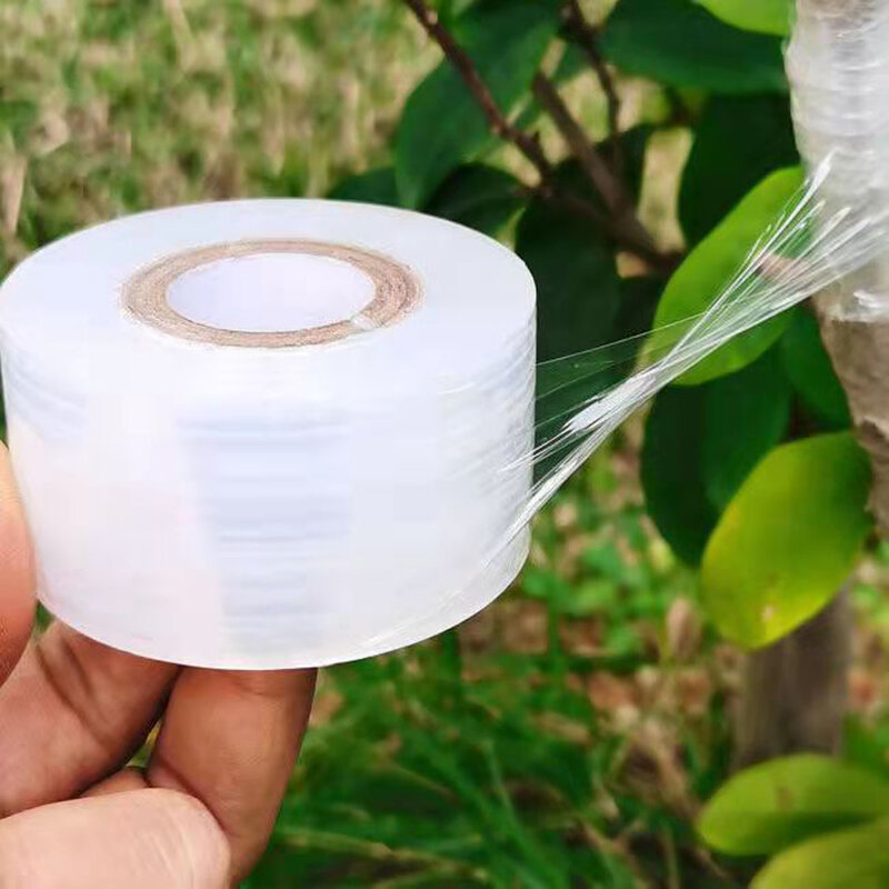 Pe auto-adesivo parafilm berçário enxertia filme extensível jardim árvore plantas mudas suprimentos 3cm x150m