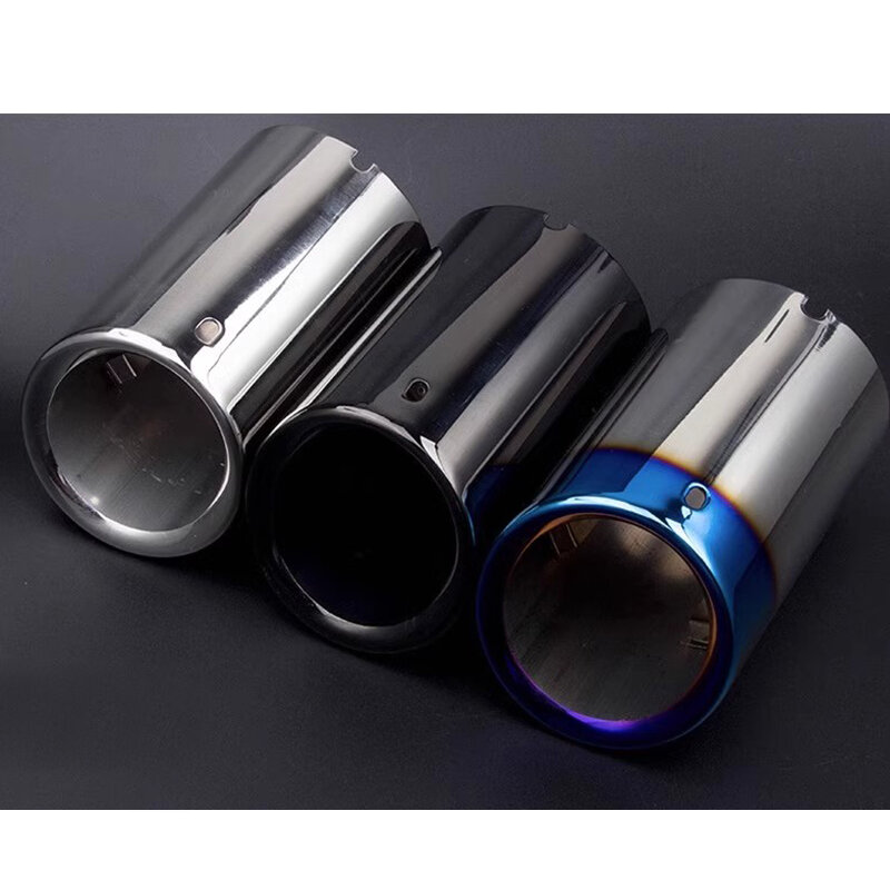 Stainless Steel Car Exhaust Muffler Pipe Tip Cover For Audi A3 8V 8P Sportback VW Golf Variant 6 POLO 6R GOLF MK7 Tailpipe