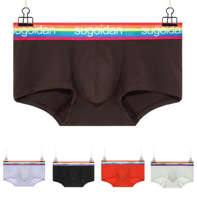 Sexy Men's Swimming Trunks Mens U Convex Pouch Underwear Boxer Briefs Shorts Breathable Pouch Underpants Male Panties Briefs