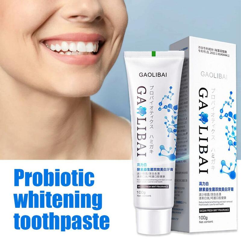 Pasta de dientes blanqueadora, removedor de cálculo Dental, pasta de dientes bucal, prevención de mal olor, fluoruro, Periodontitis Bre J9P3