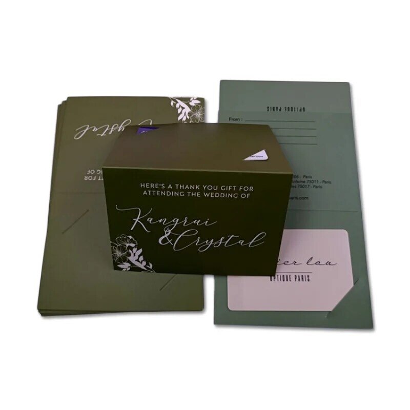 Enveloppe en papier brun avec logo personnalisé, produit personnalisé, art imprimé