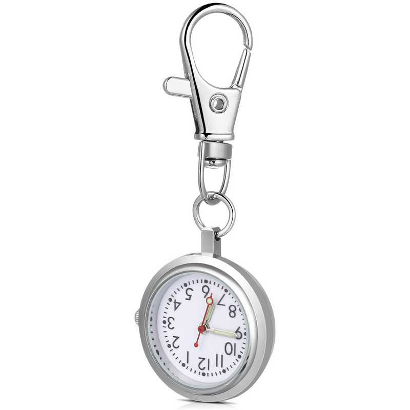 Orologio da tavolo da infermiera appeso orologio digitale da uomo materiale cinturino portachiavi: orologi con ciondolo in lega per uomo