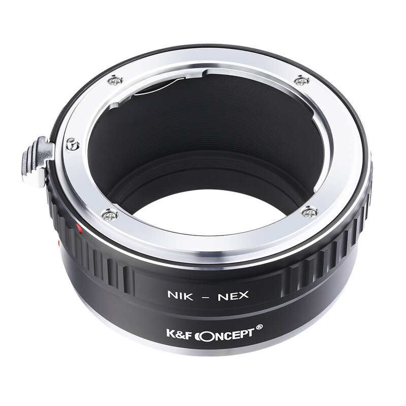 K & F Concept-anillo adaptador de cobre para lente, accesorio Compatible con Nikon AI F, cuerpo de cámara Sony NEX e-mount