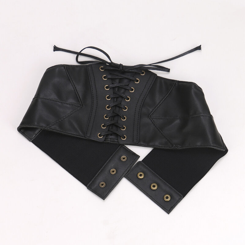 Cuerda de encuadernación Retro para mujer, cinturones de cintura delgados elásticos simples, sello de cintura decorativo, callos de bronce, camisa y vestido