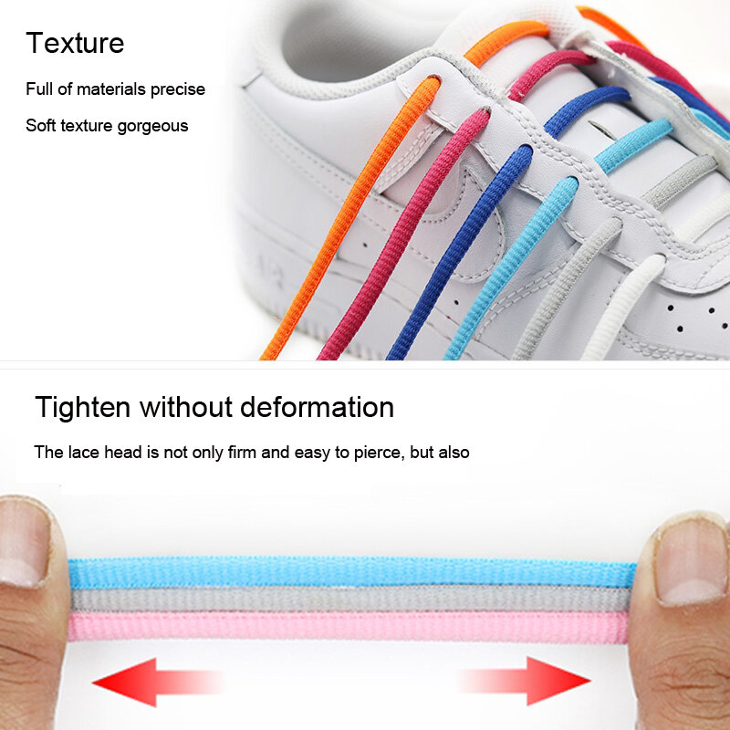 Oval Sneakers Shoe Laces Semicircle Sports Shoelaces Classic Round Shoelace Adult Unisex Woven Casual Boots Laces Shoestrings