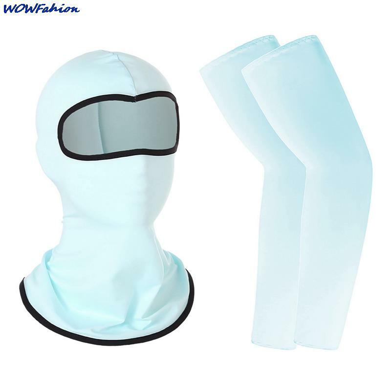 Пылезащитная Балаклава маска с рукавами головной убор с одним отверстием головной убор ветрозащитный головной убор для езды на открытом воздухе маска для лица набор теплых рук