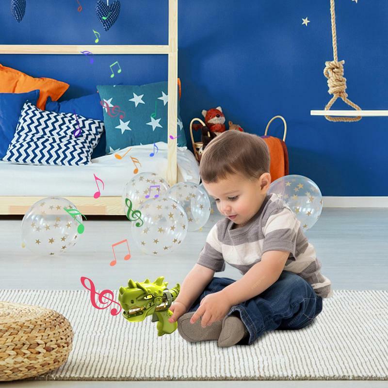 LED Light Up Kid Toy Dinosaur Shapes Sound Effect Submachine Toy For Boys Creative Cute Music Toy Kid Pretend Play Toy For Boys