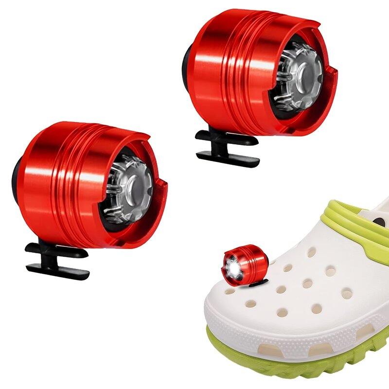 2 قطعة LED الأحذية المصابيح الأمامية للخارجية الرياضة الإضاءة اكسسوارات التنزه التخييم حذاء ديكور تحذير أضواء ليلة مصباح الطوارئ
