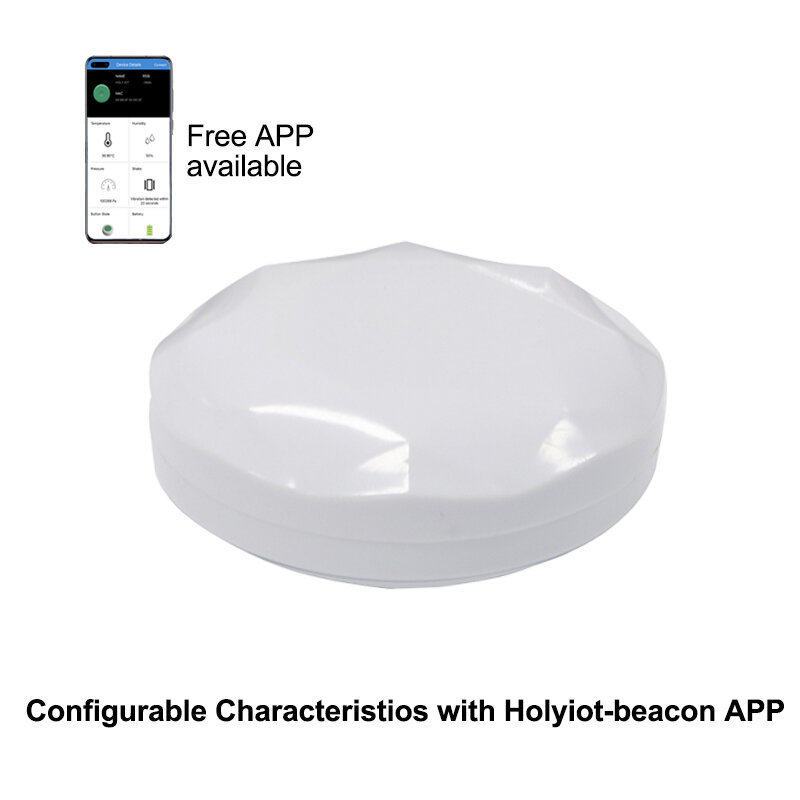 Holyiot-módulo Bluetooth NRF51822 iBeacon BLE 4,2, baliza de posicionamiento interior, dispositivo iBeacon Programable de largo alcance, Eddystone Iot