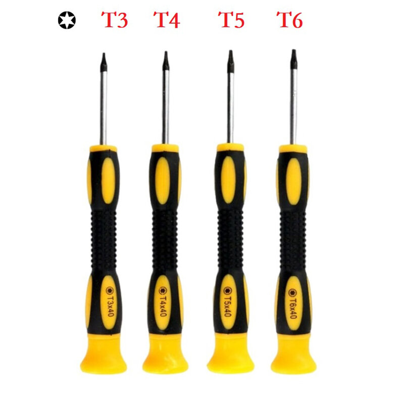 4pcs T3 T4 T5 T6 Hexagon Torx Screwdriver Removal Hand Tool For Xbox For PS3 For PS4 Handle Disassembly And Repair Screwdriver