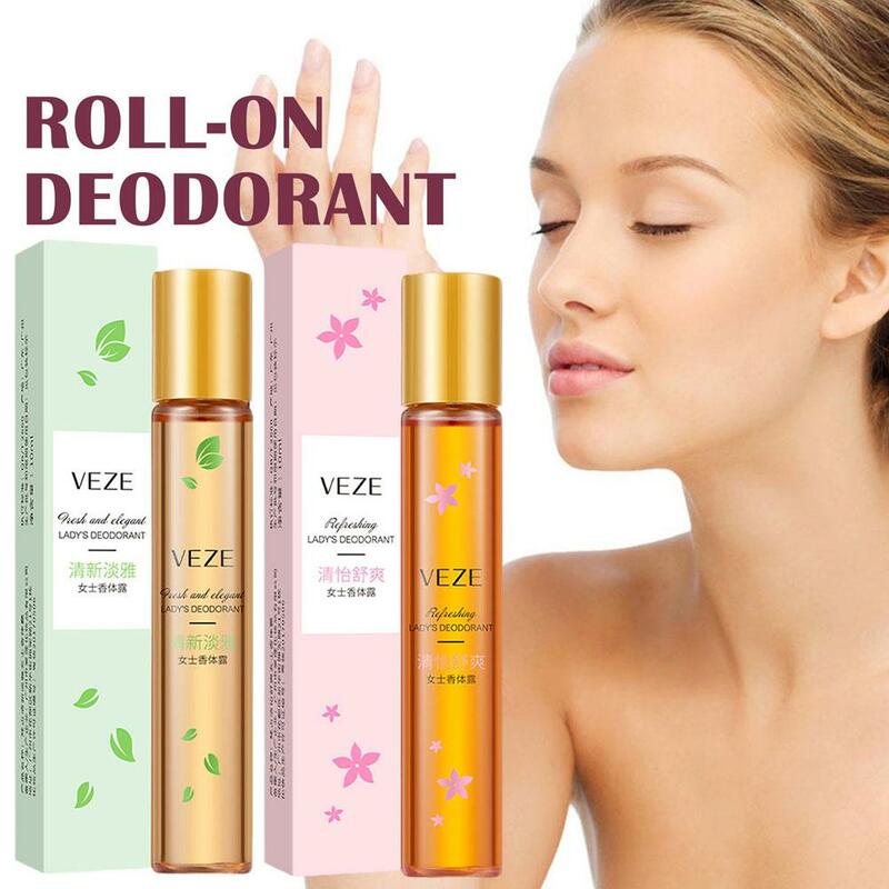 Deodoran portabel wanita, parfum anti-keringat Roll-On penghilang bau basah Dropshipping terhadap perlindungan Deodoran Roll-On ketiak