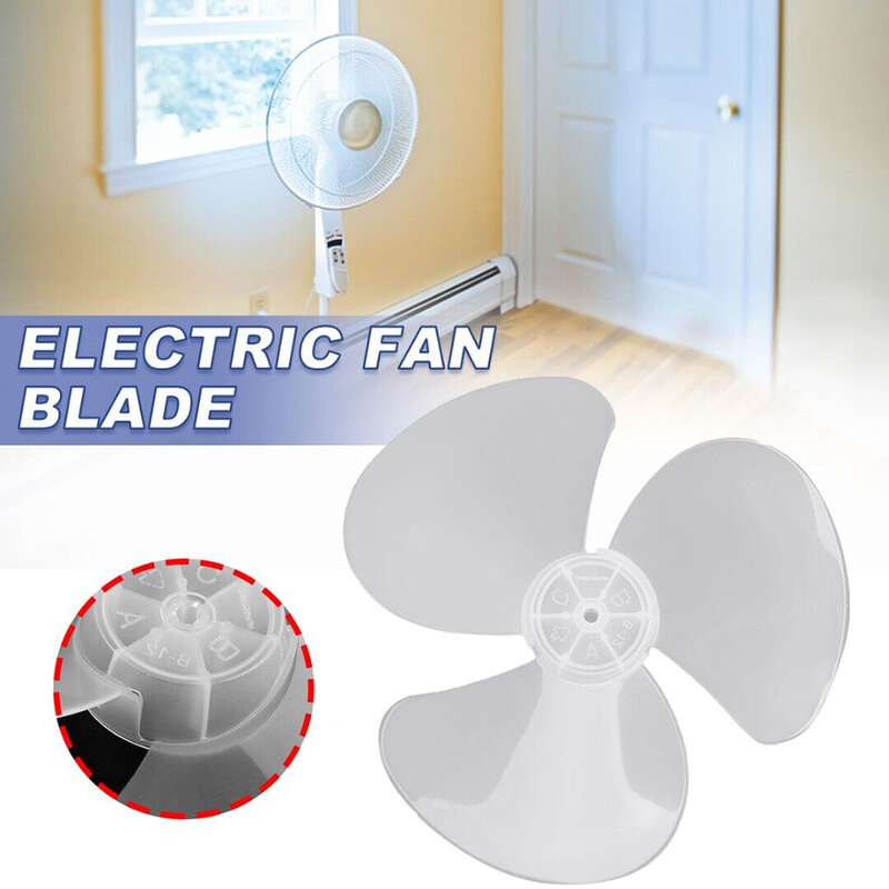 Hoja de ventilador de plástico resistente a altas temperaturas, reemplazo adecuado para ventilador de pie, ventilador de escritorio, reducción de ruido, 12