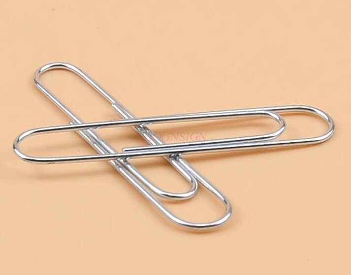80pcs stationery clips Paper clip box large paper clip paper clip paper clip 50MM thick stationery clip