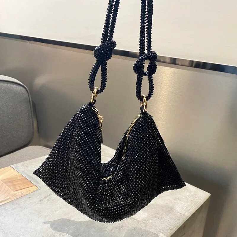 Nuova borsa di diamanti fatta a mano banchetto festa una borsa a tracolla acqua diamante banchetto ascellare borsa femminile