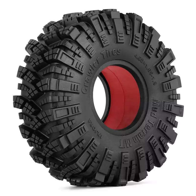 Espuma de goma de silicona para neumáticos de rueda de 1,9 ", ajuste de 118-122mm (4,75" OD) para 1/10 RC Crawler