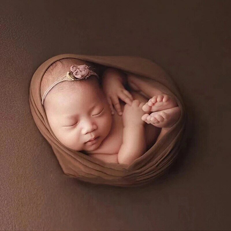 Neugeborene Fotografie Outfits Requisiten Stretch Wraps Foto Requisiten für Jungen Jungen Mädchen Neugeborene Fotoshooting Posing Wickel decke