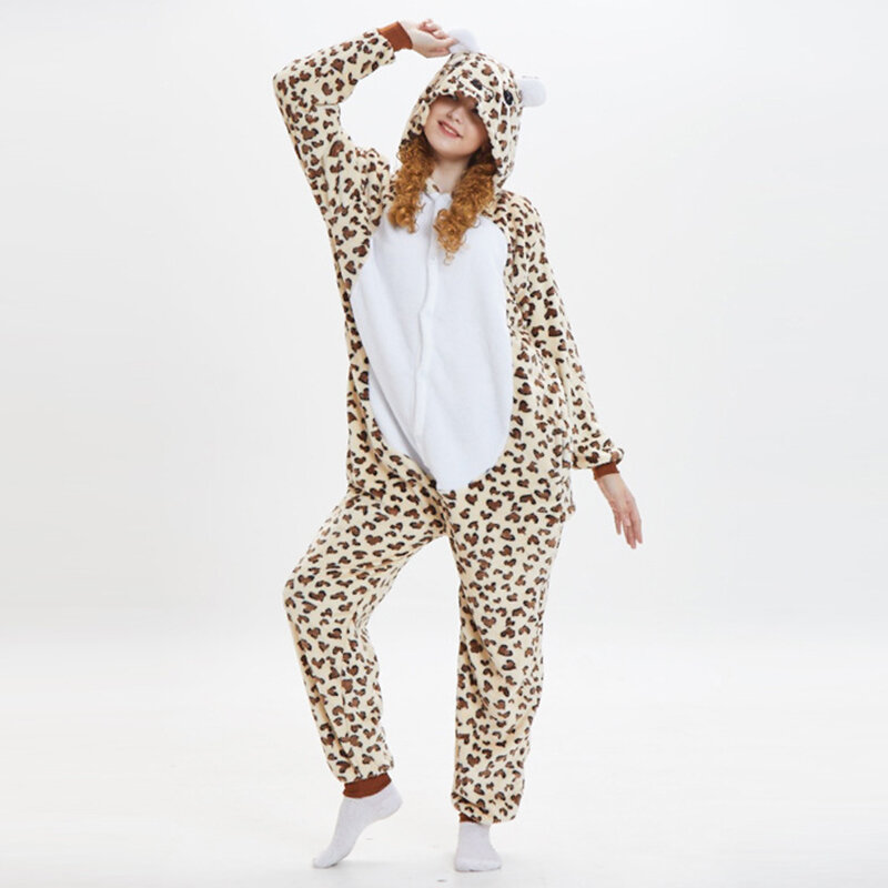 Kigurumi Adults One-Piece Pajamas Unisex Cartoon Sleepwear Halloween Cosplay Costumes Homewear Nightgown Jumpsuit Loungewear