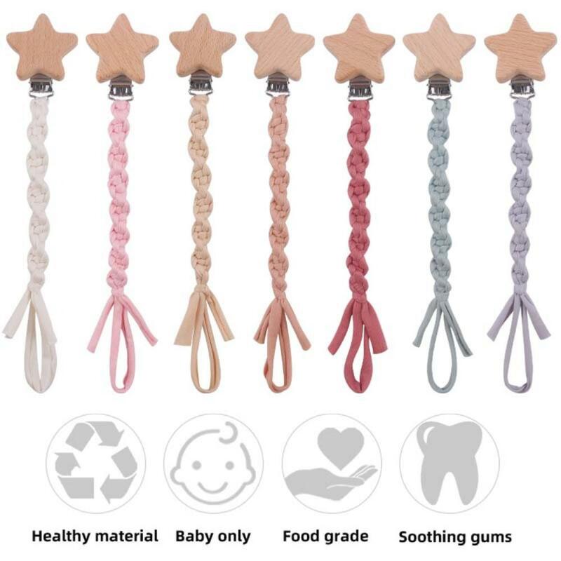Pacifier Chain Moderate Length Cotton Pacifier Chain Not Harm The Baby Cotton Material Pacifier Chain Shower Gift Pacifier Clip