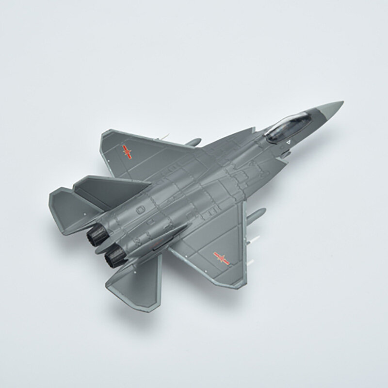 J-31 Militar Combate Fighter Jet Alloy e Modelo Plástico, Modelo Diecast, Escala 1:144, Toy Gift Collection, Simulação de Exibição