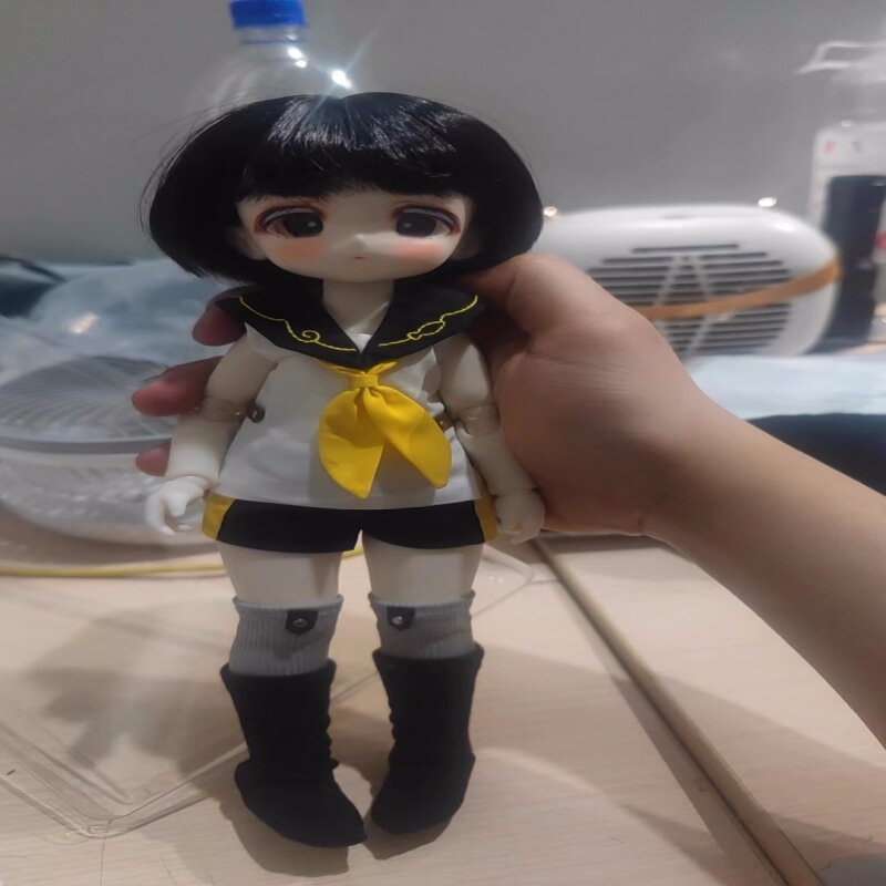Кукла игрушечная Tinyfox, Классическая подвижная шарнирная кукла МЖД с шестью точками, с соотношением 28 см, для шарнирных кукол, 2d, Kawaii