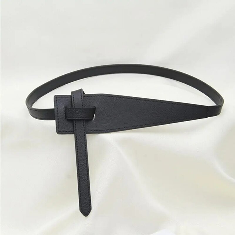 Women Faux Leather Belt Durable Women Belt Fashionable Korean Style Women's Faux Leather Belt Irregular Shape for Suit