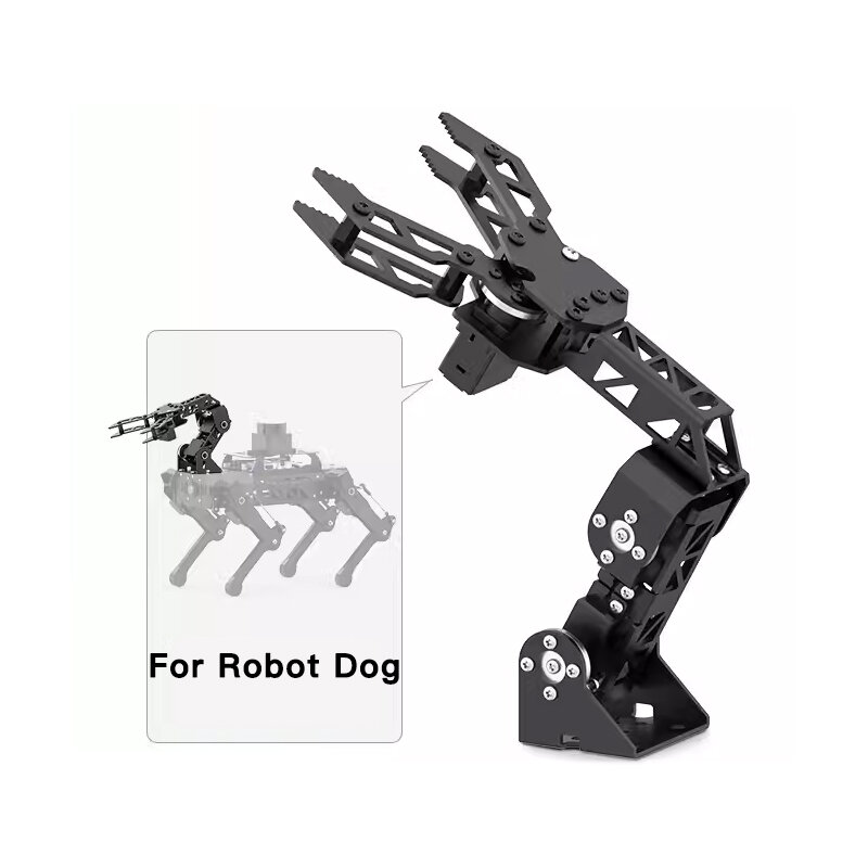 Hiwonder-Robot Raspberry Pi, Chien PuppyPi, Bras Robot 3 DOF Spécial, Mise à Niveau, Pack d'Accessoires, Navigation SLAM, Manipulation Robot ROS