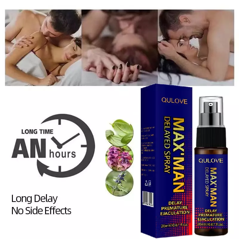 Semprotan seks pria, minyak pembesar Penis tahan lama 60 menit untuk penggunaan eksternal pria Anti ejakulasi dini