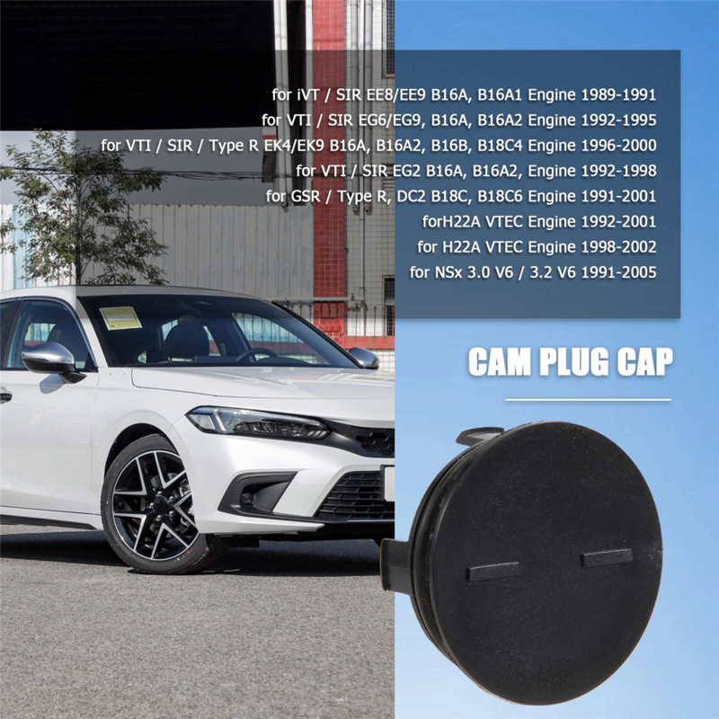 Cylinder Head Rear Cam Plug Cap Camshaft Rear Seal Plug 12513-P72-003 for Honda Civic Integra