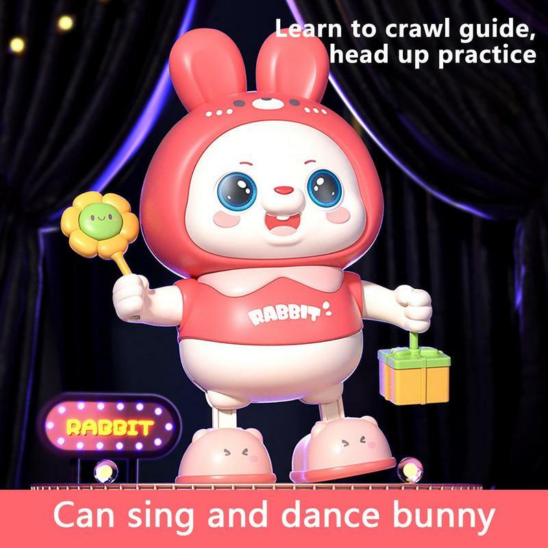 الكرتون الرقص لعبة الأرنب ، الأرنب الغيتار مع الموسيقى الخفيفة ، الروبوتية الإلكترونية ، اللعب الحيوانية ، لعب للأطفال ، طفل صغير