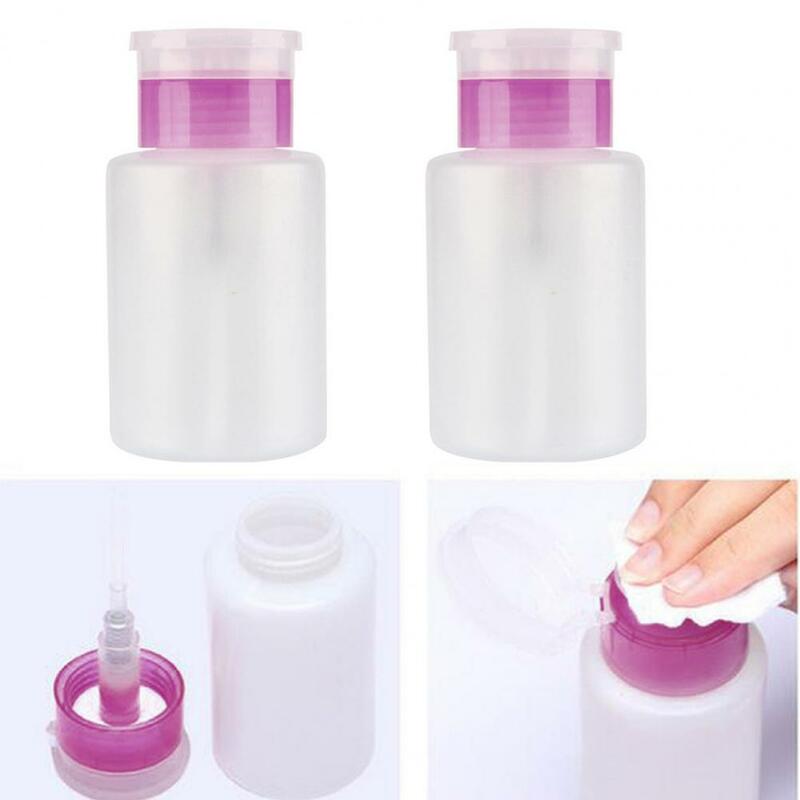 Plastic Nail Remover Bottle Versatile 150ml Air Pressure Manicure Tool Sturdy Nail Polish Remover Dispenser Makeup Remover Press