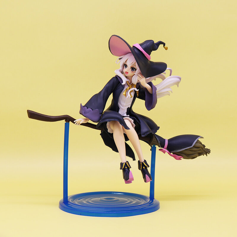 Ilyina-Nuevo Modelo de Anime de 14cm, figuritas de postura sentada, diseño lindo de escoba, juguetes modelo, escritorio de computadora, decoración de pasteles, juguete