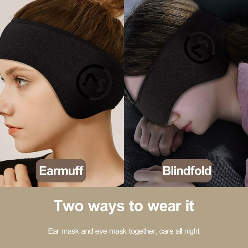 Unisex Earmuffs Adjustable Winter Thicken Earmuffs with Fastener Tape Super Soft High Elastic Windproof Ear Bag for Ultimate