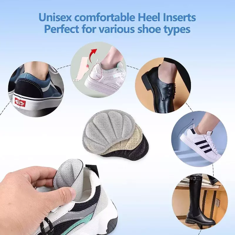 Insoles Patch Heel Pads for Sport Shoes Adjustable Size Heel Pad Pain Relief Cushion Insert Insole Heel Protector Stickers