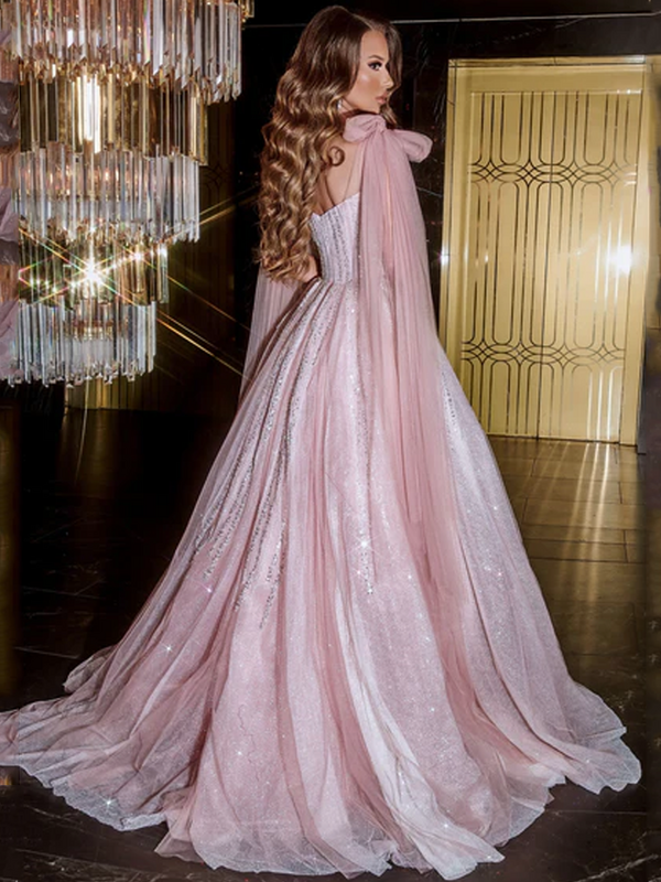 Oisslec Abendkleid Perlen Abschluss ball Kleid Rüschen aus Kleid rücken freie Promi-Kleider schnüren Party kleid Eleganz anpassen