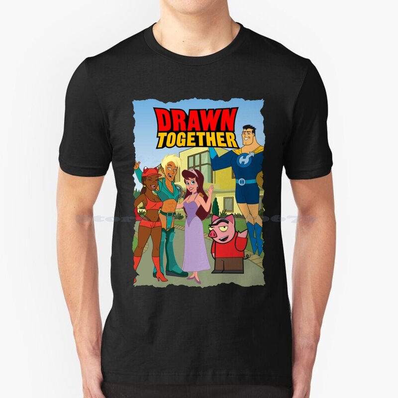 Samen Getekend T-Shirt 100% Katoen T-Shirt Amerikaanse Volwassen Animatie Komedie Centrale Sitcom Geanimeerde Reality Show Cartoon