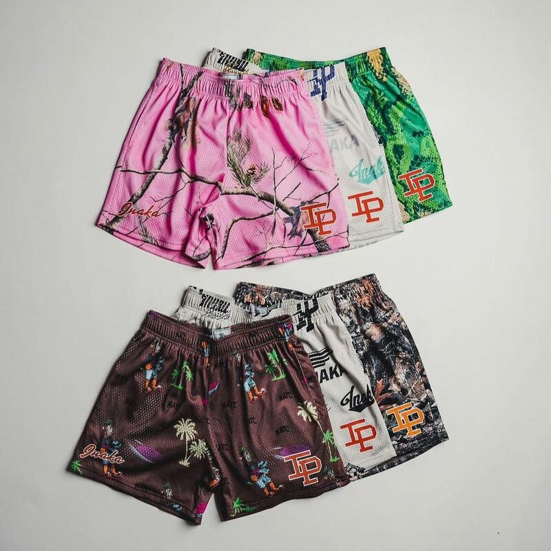 Шорты Inaka Power мужские/женские двойные сетчатые, эксклюзивные классические короткие штаны для спортзала, шорты Inaka с внутренней подкладкой, IP-шорты