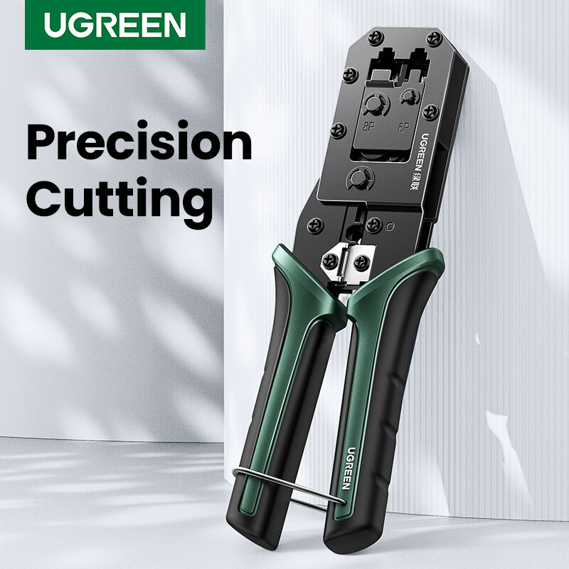 UGREEN RJ45 Crimper Tools RJ45 Crimping Pliers for CAT6/7 Ethernet Lan Cable Network Cutter Stripper Plier Multifuntion Tool
