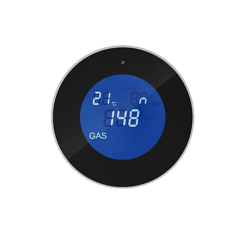 Tuya WiFi Smart rilevatore di perdite di Gas naturale Monitor di allarme Display LCD digitale della temperatura sensore di Gas per la cucina di casa